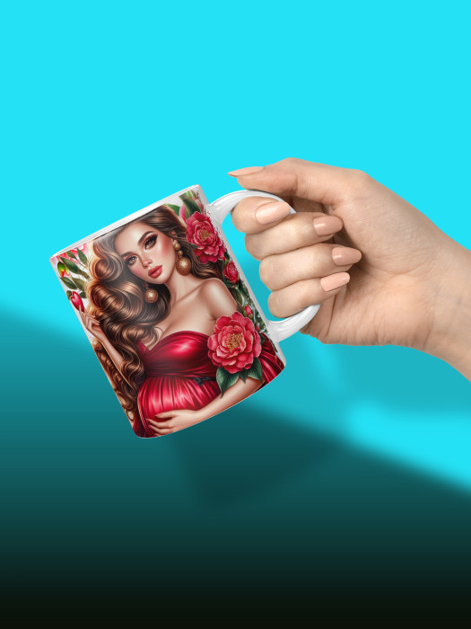 Кружка с принтом в Ожидании малыша