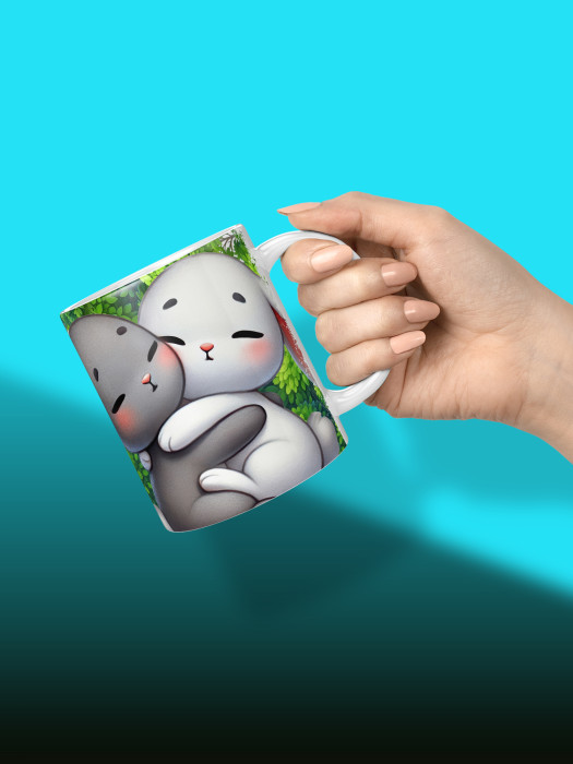 Кружка с принтом Влюбленным