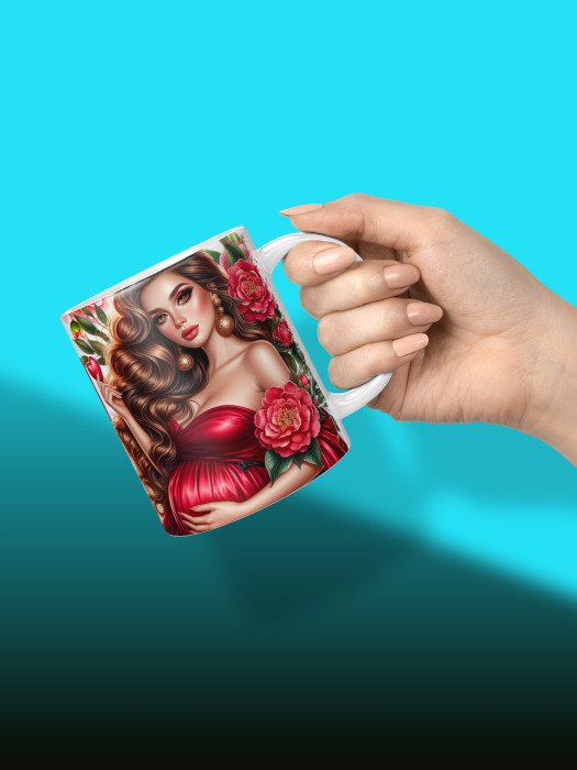 Кружка с принтом в Ожидании малыша