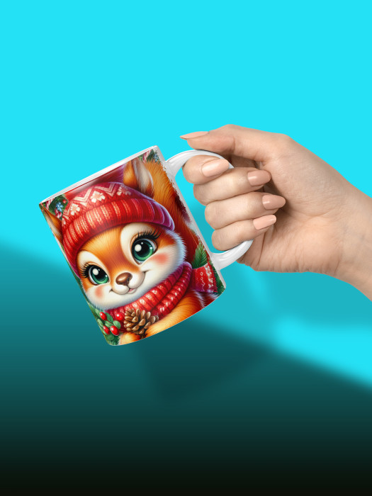 Кружка новогодняя женская