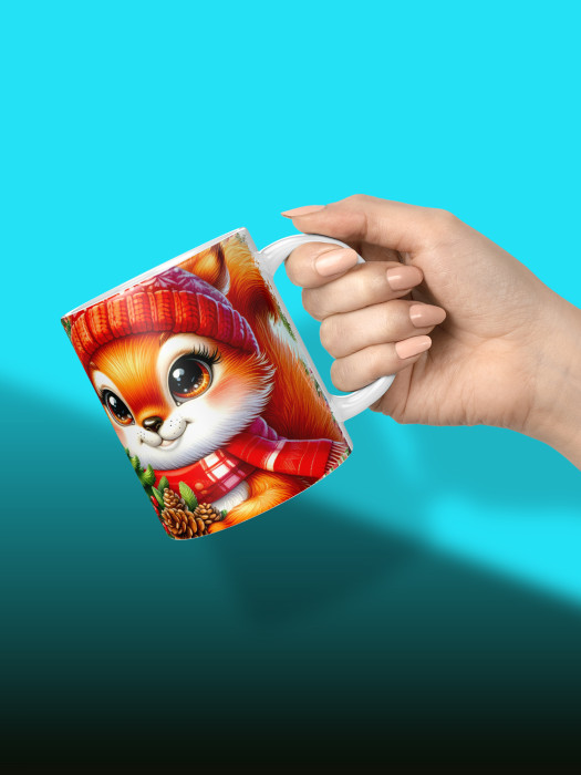 Кружка новогодняя женская