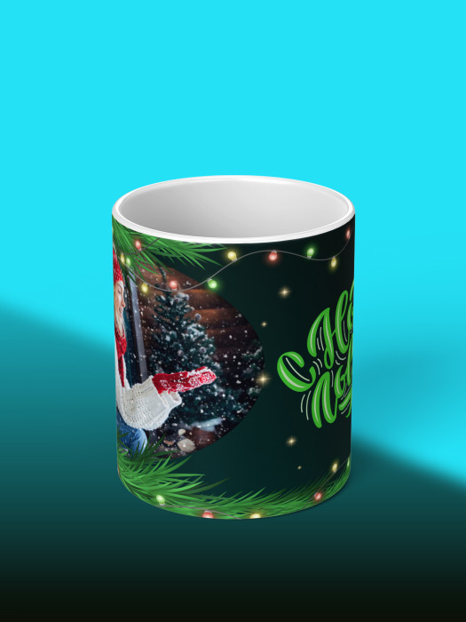 Кружка новогодняя с фото