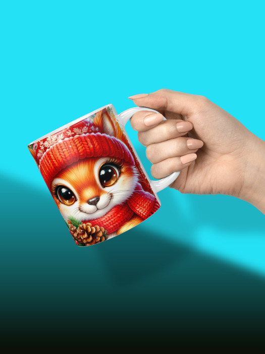 Кружка новогодняя женская