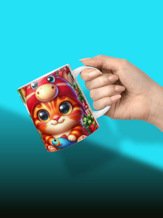 Кружка новогодняя женская