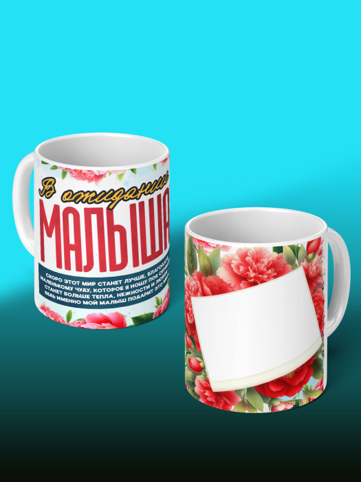 Кружка с принтом в Ожидании малыша с фото