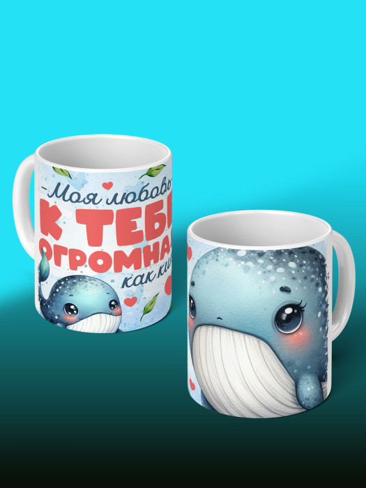Кружка с принтом Влюбленным
